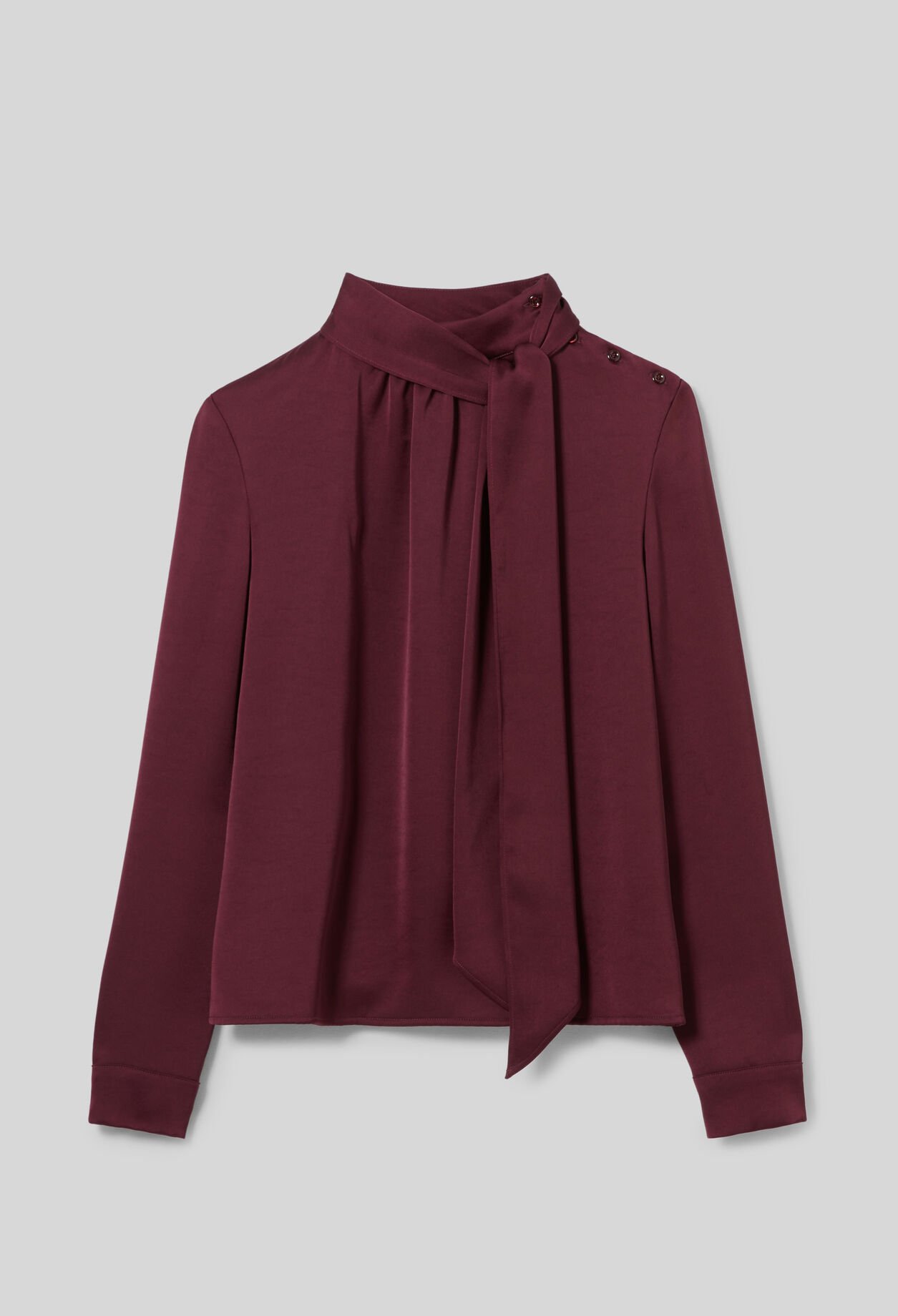 Blouse fluide col lavallière