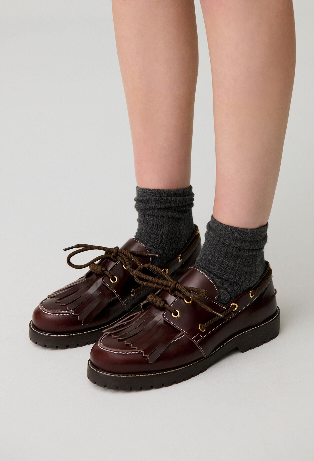 Chaussures bateau cuir