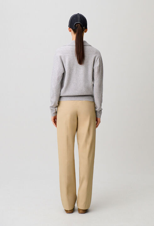 Pull polo laine