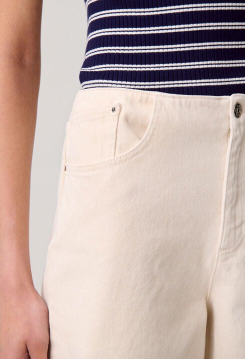 Bermuda denim &eacute;cru