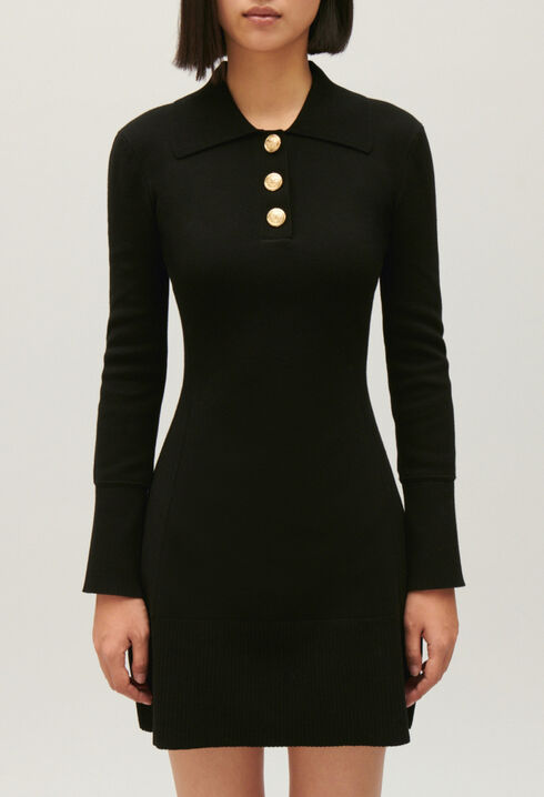 Robe courte manches longues