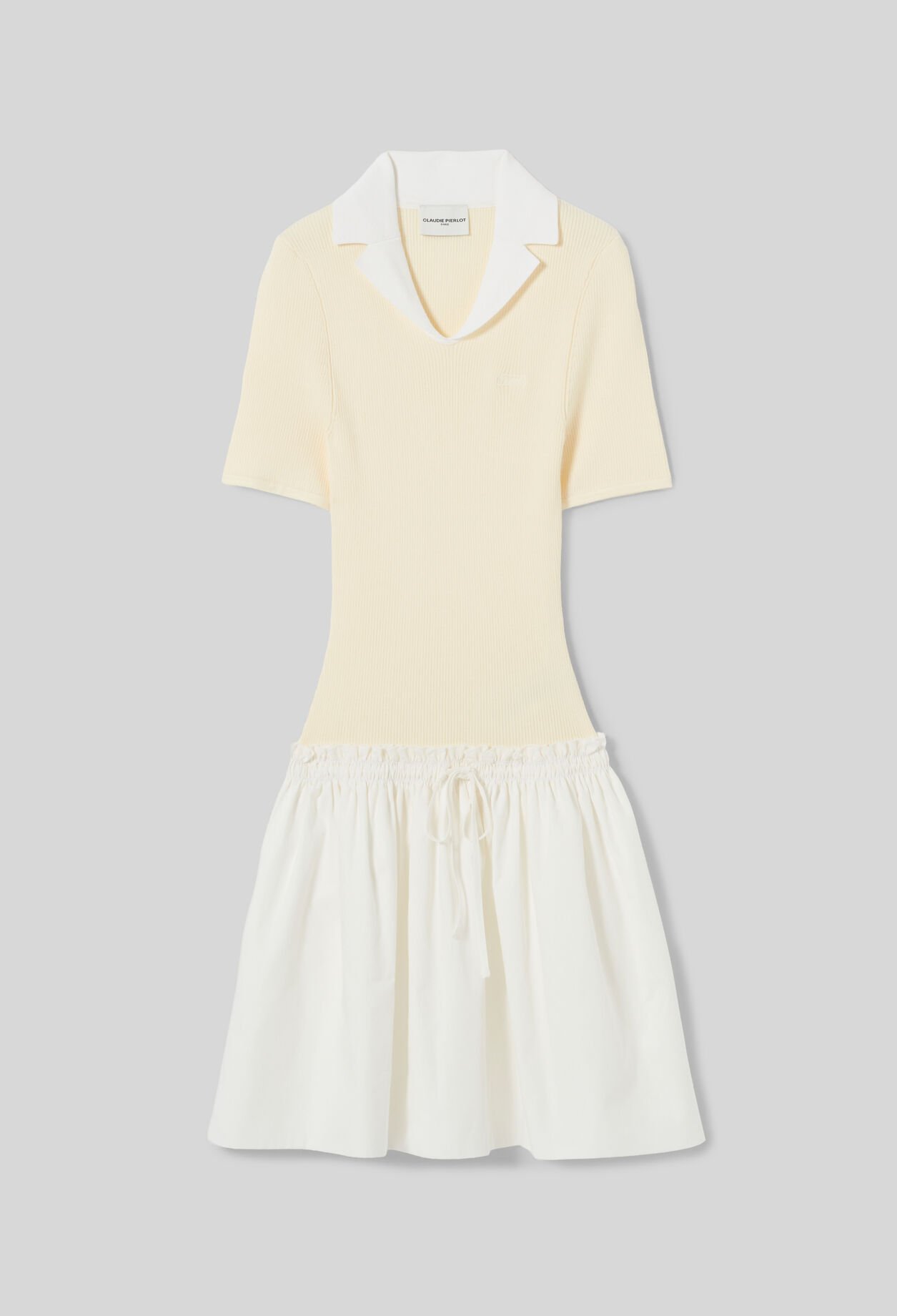 Robe bi-mati&egrave;re courte