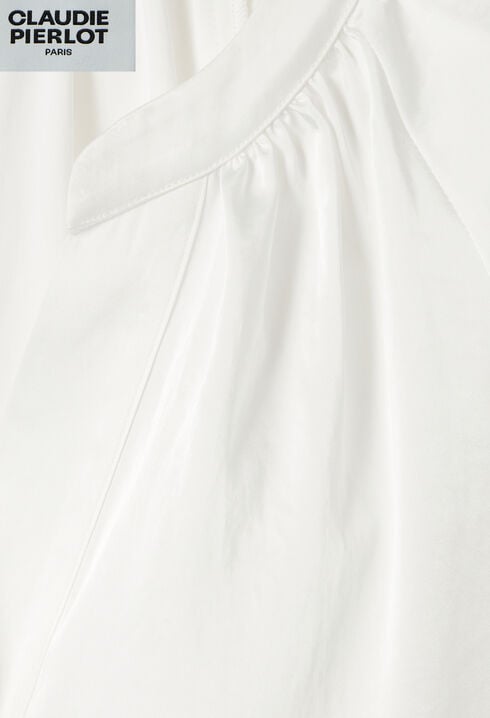 Blouse fluide col tunisien