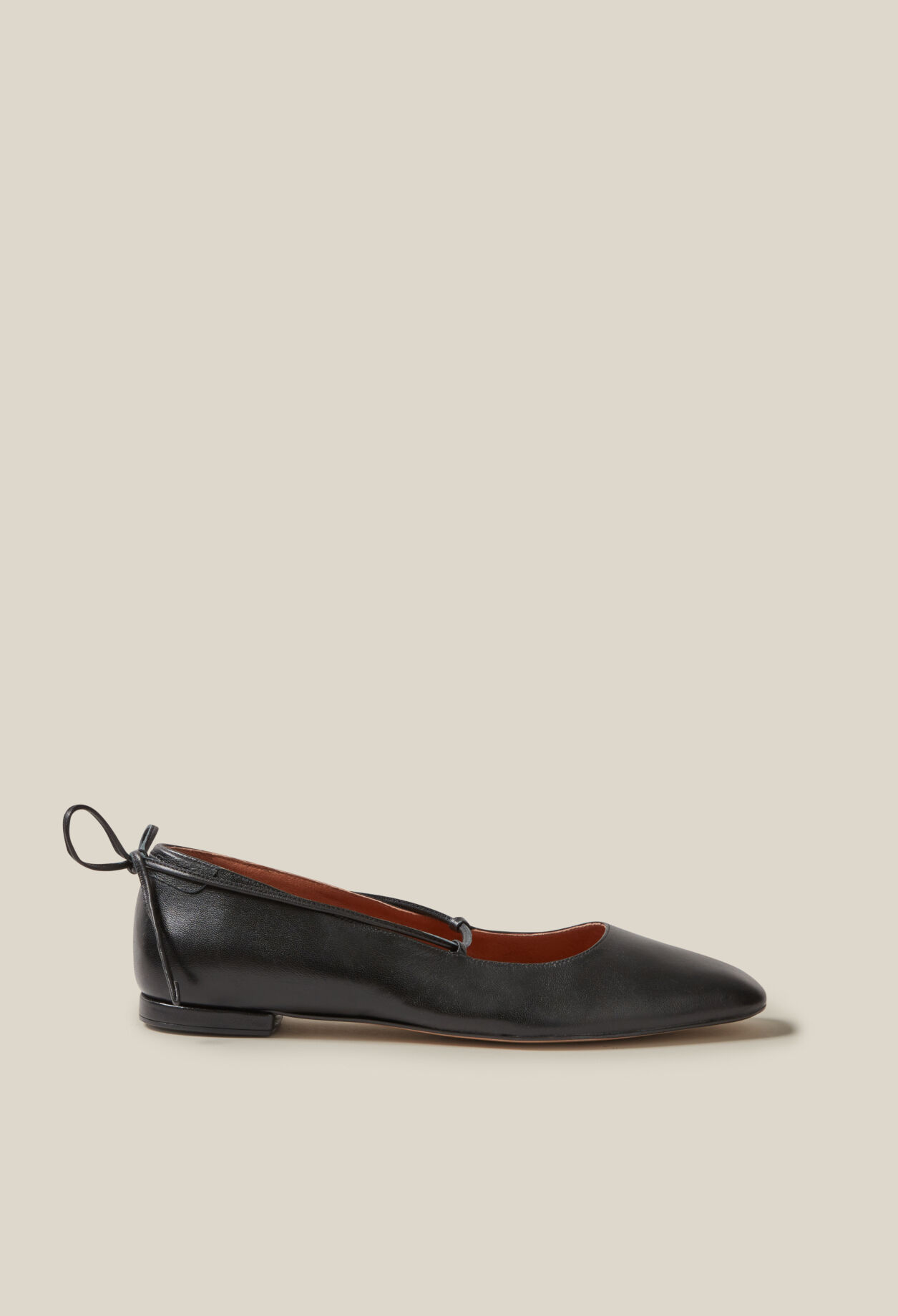 Ballerines cuir noir