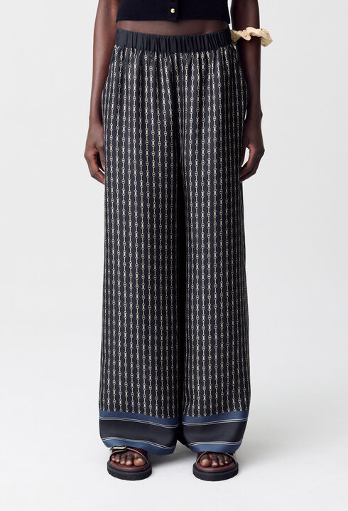 Pantalon fluide imprimé