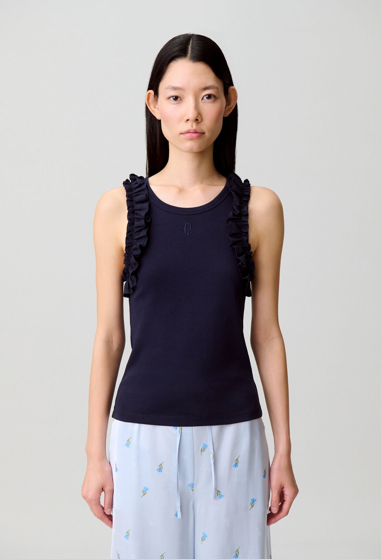 T-shirt brod&eacute; coton