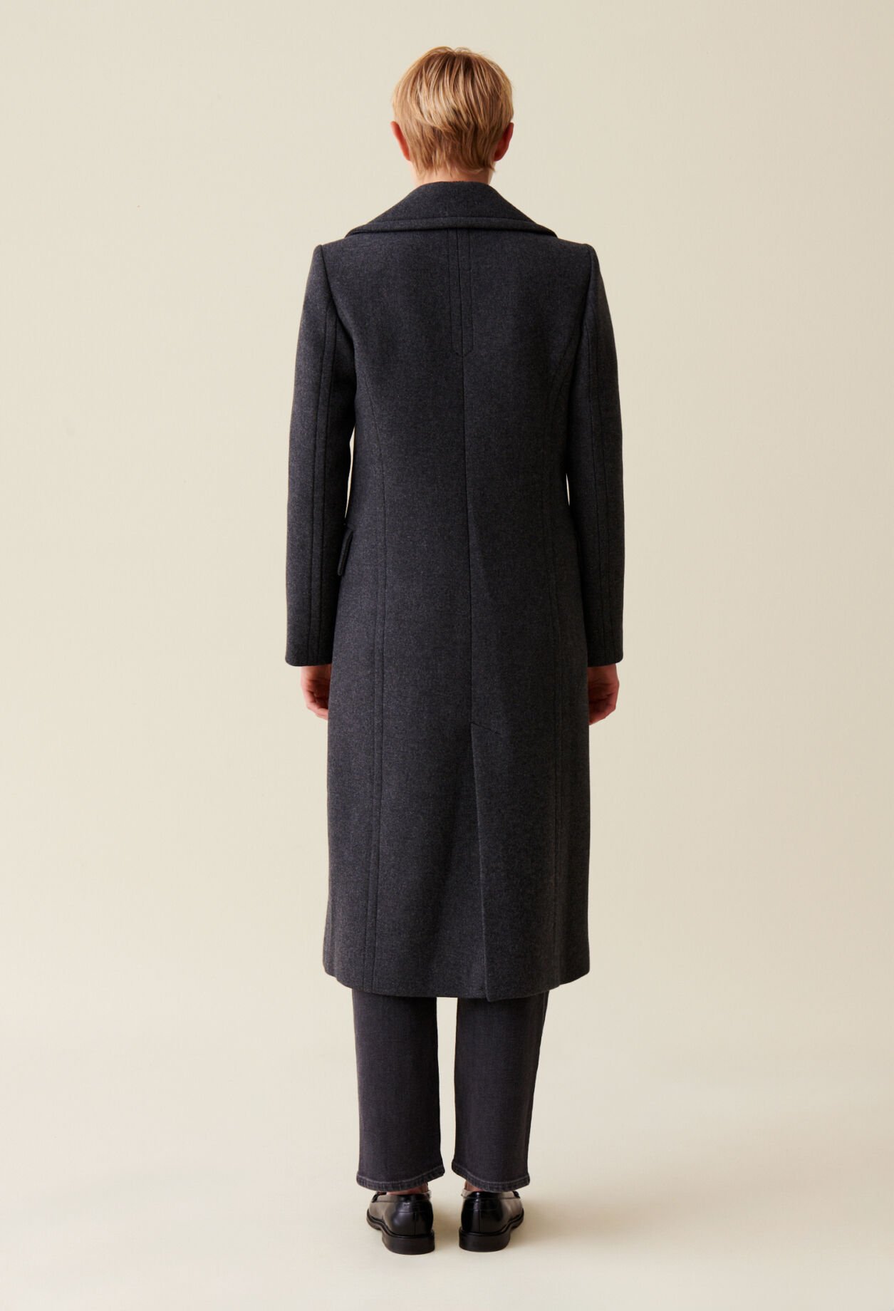 Manteau long croisé
