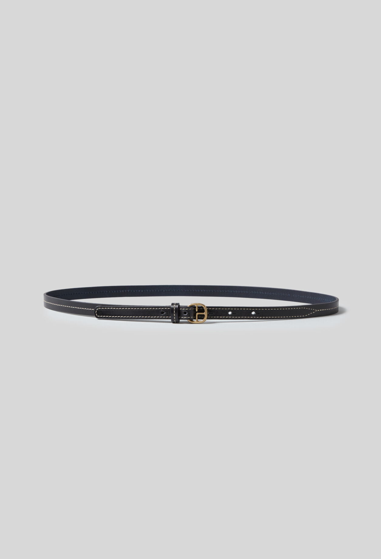 Ceinture cuir contrastée