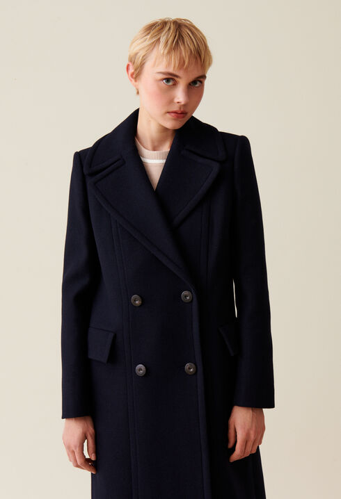 Manteau long croisé