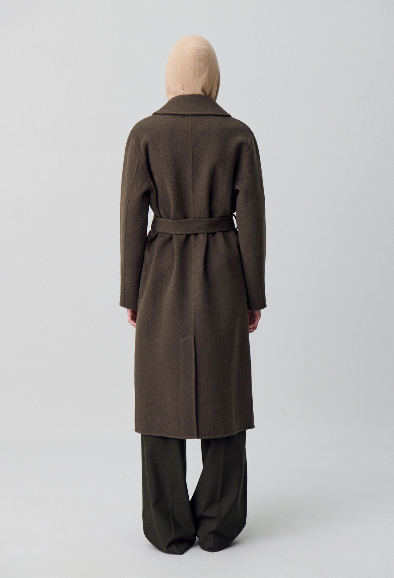 Manteau long franges