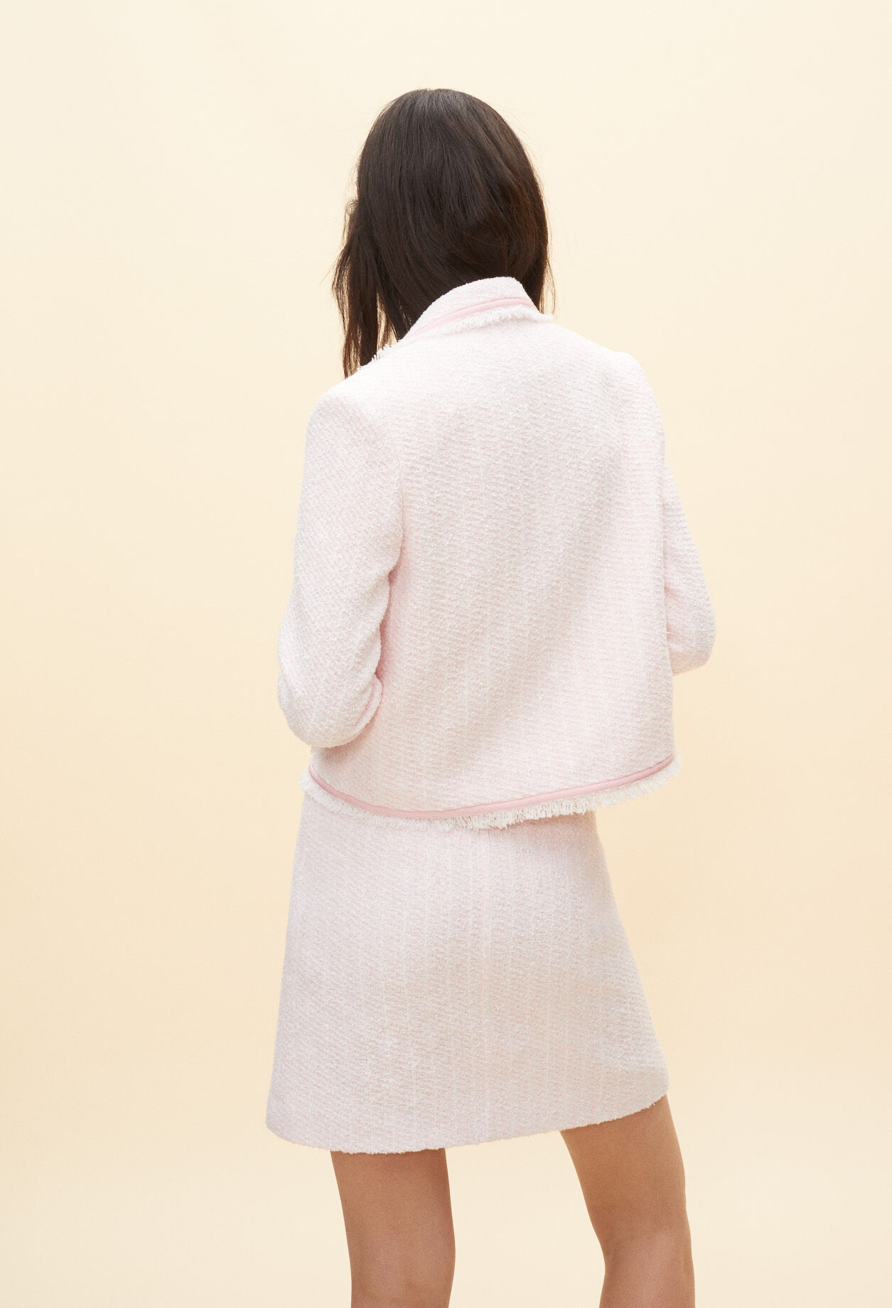 Veste courte en tweed