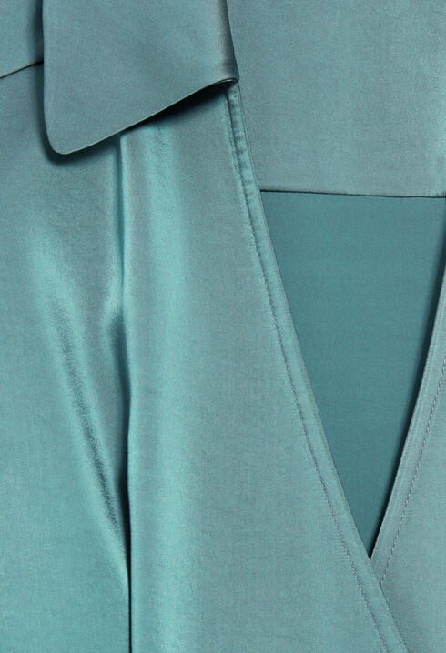 Robe courte portefeuille vert