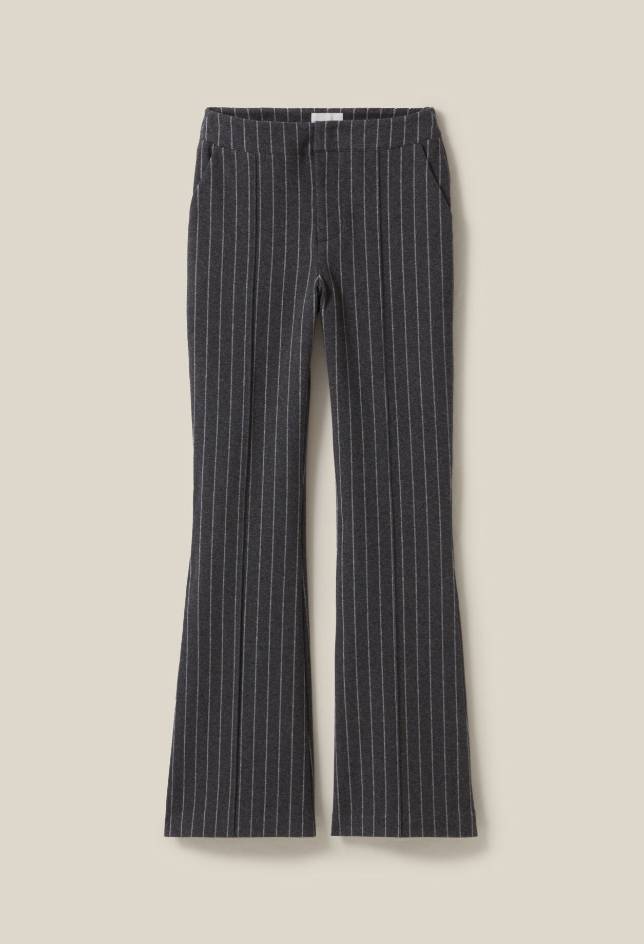 Pantalon flare à rayures