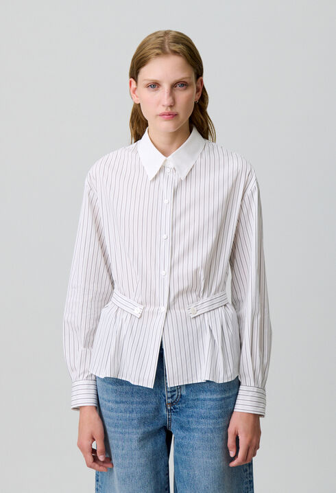 Chemise popeline rayée