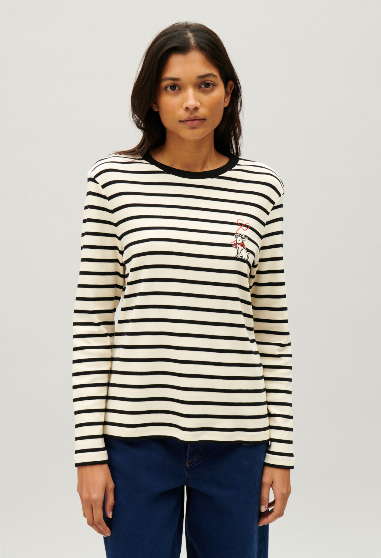 Tee-shirt marinière Jean Toto bicolore
