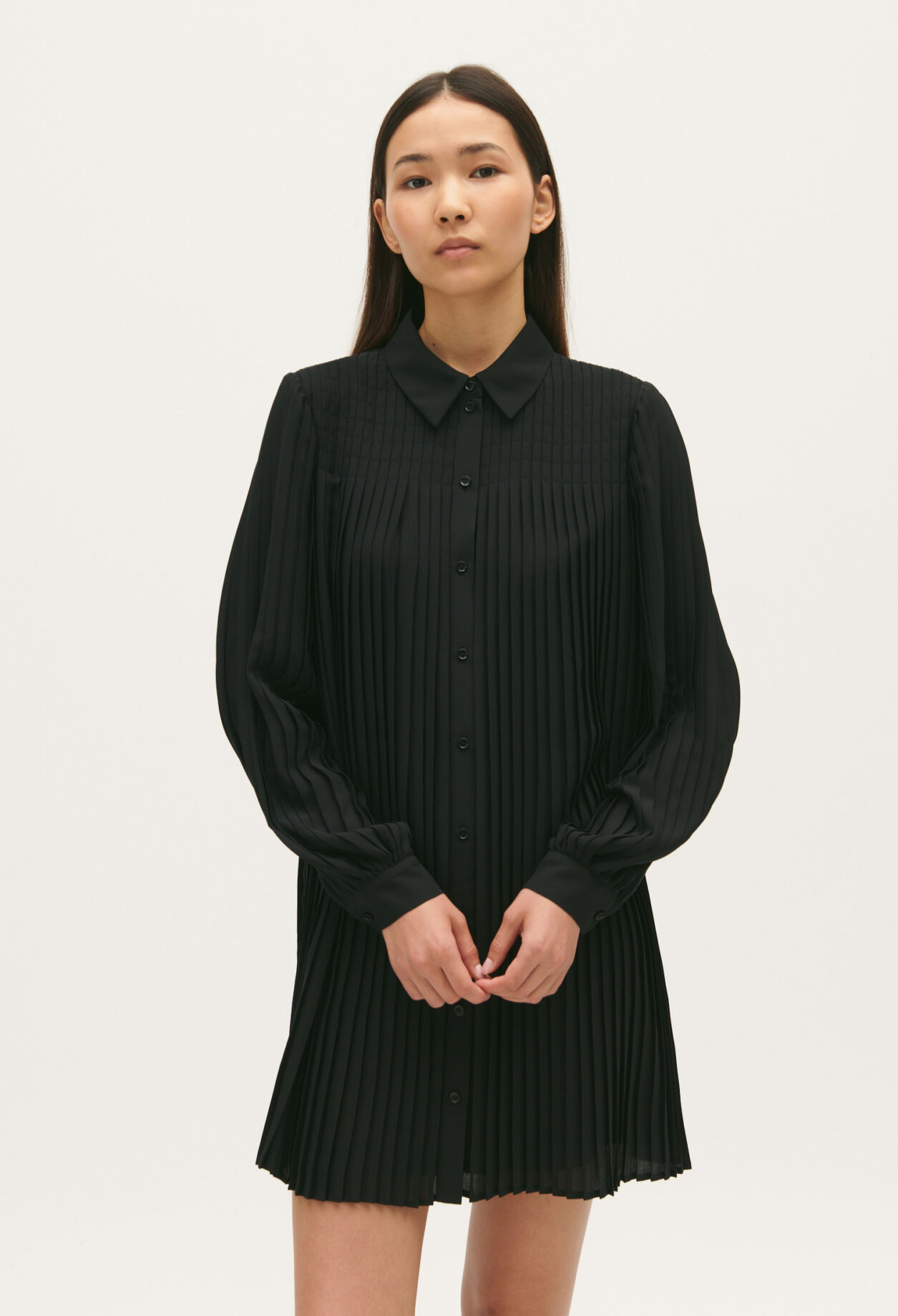 Robe chemise plissée claudie pierlot hotsell