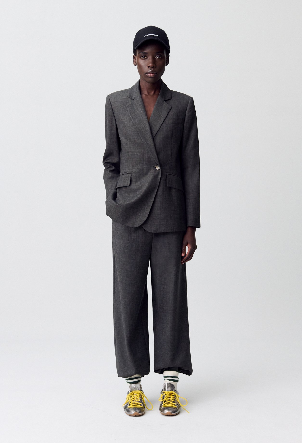 Veste blazer tailleur - Femme - Gris Chine - Claudie Pierlot