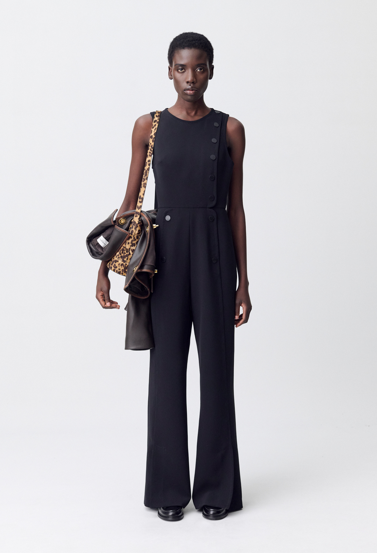 Combinaison longue sans manches - Femme - Noir - Taille 40 - Claudie Pierlot