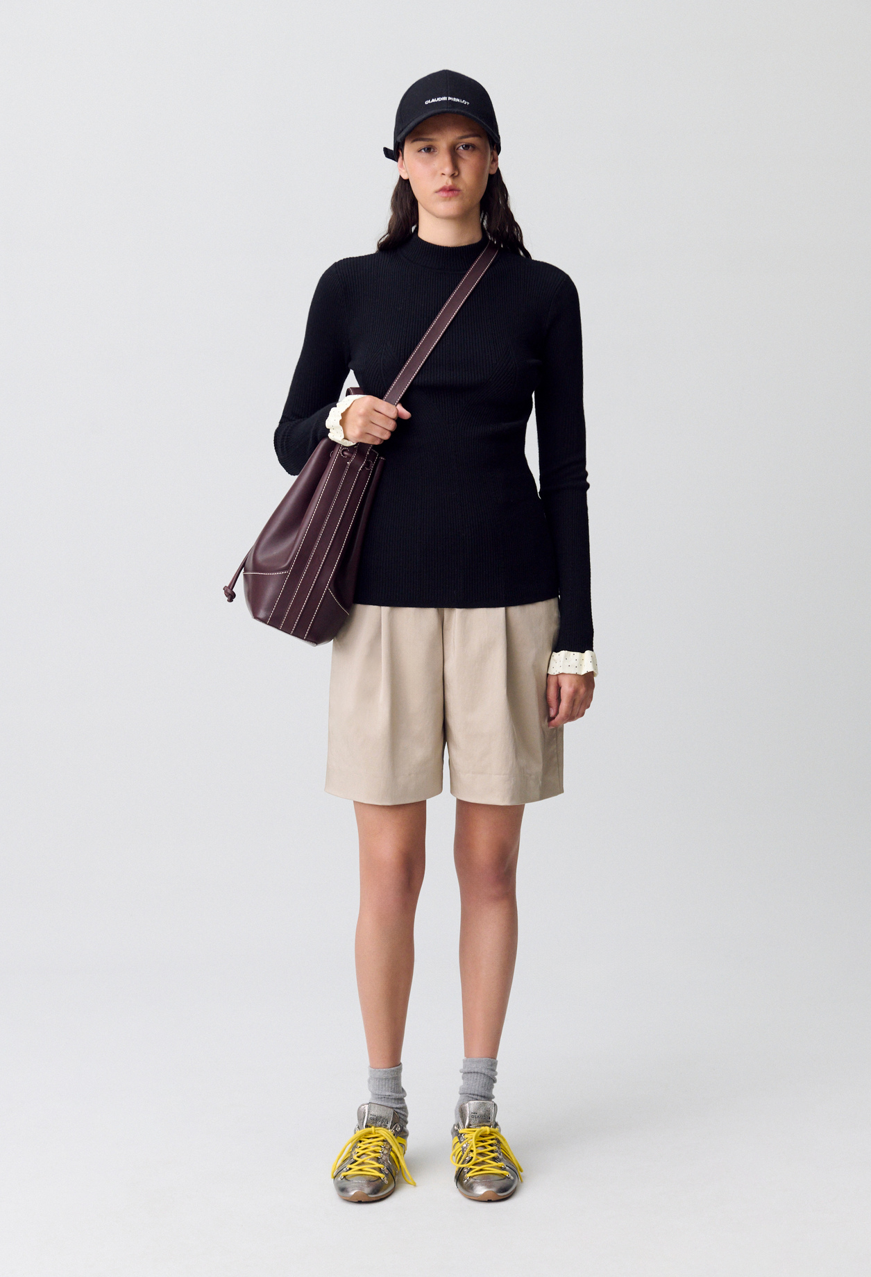 Claudie - Pull près du corps - Noir - Taille 3 - Pour Femme