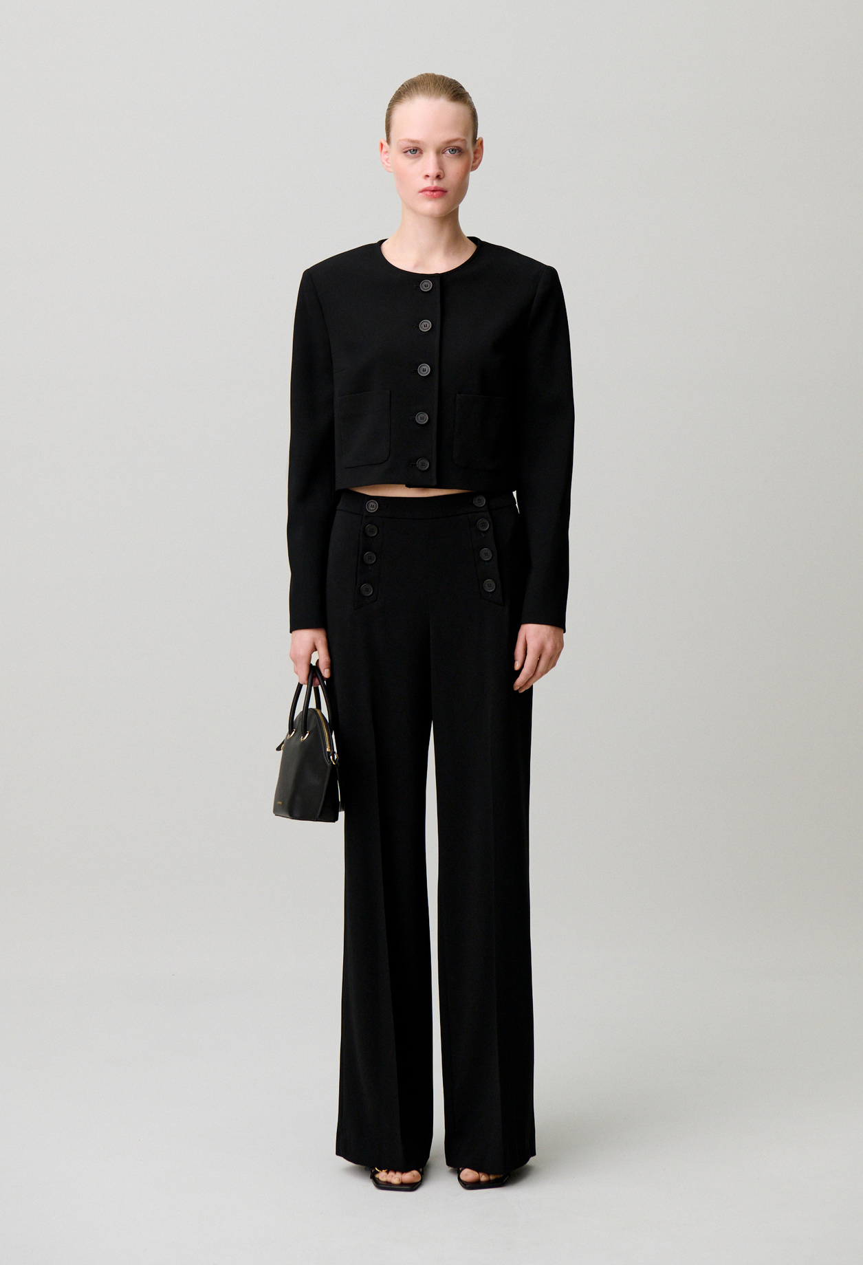 Veste col rond - Femme - Noir - Taille 42 - Claudie Pierlot