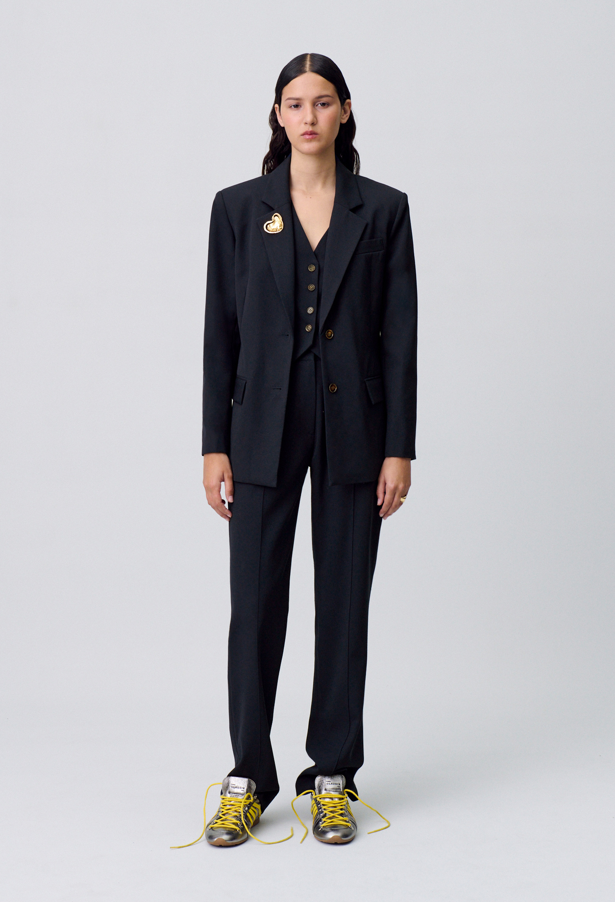 Veste droite tailleur - Femme - Marine - Claudie Pierlot