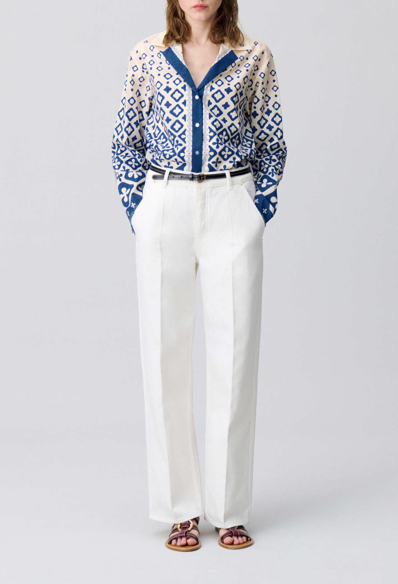 Chemise fluide imprimée