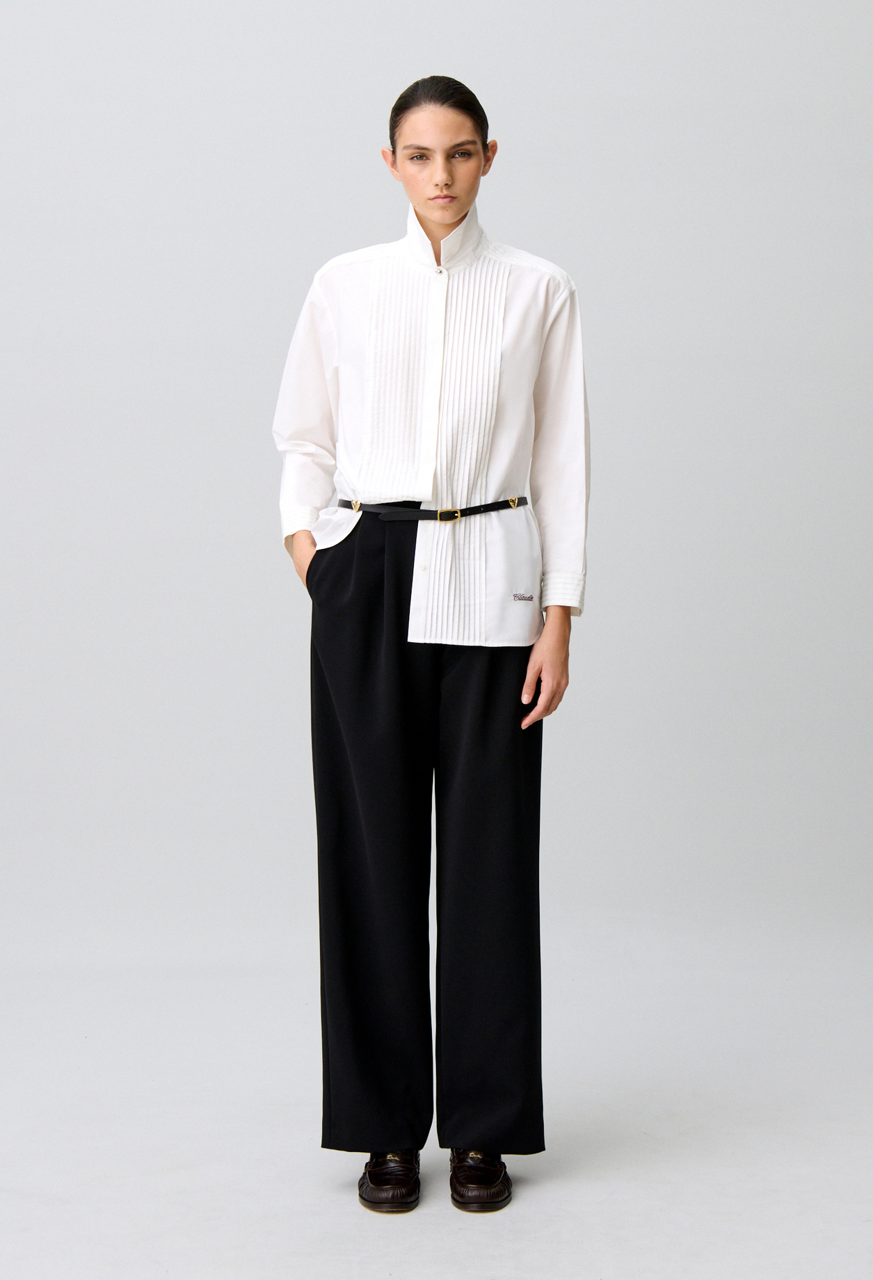 Claudie - Pantalon tailoring jambes droites - Noir - Taille 38 - Pour Femme