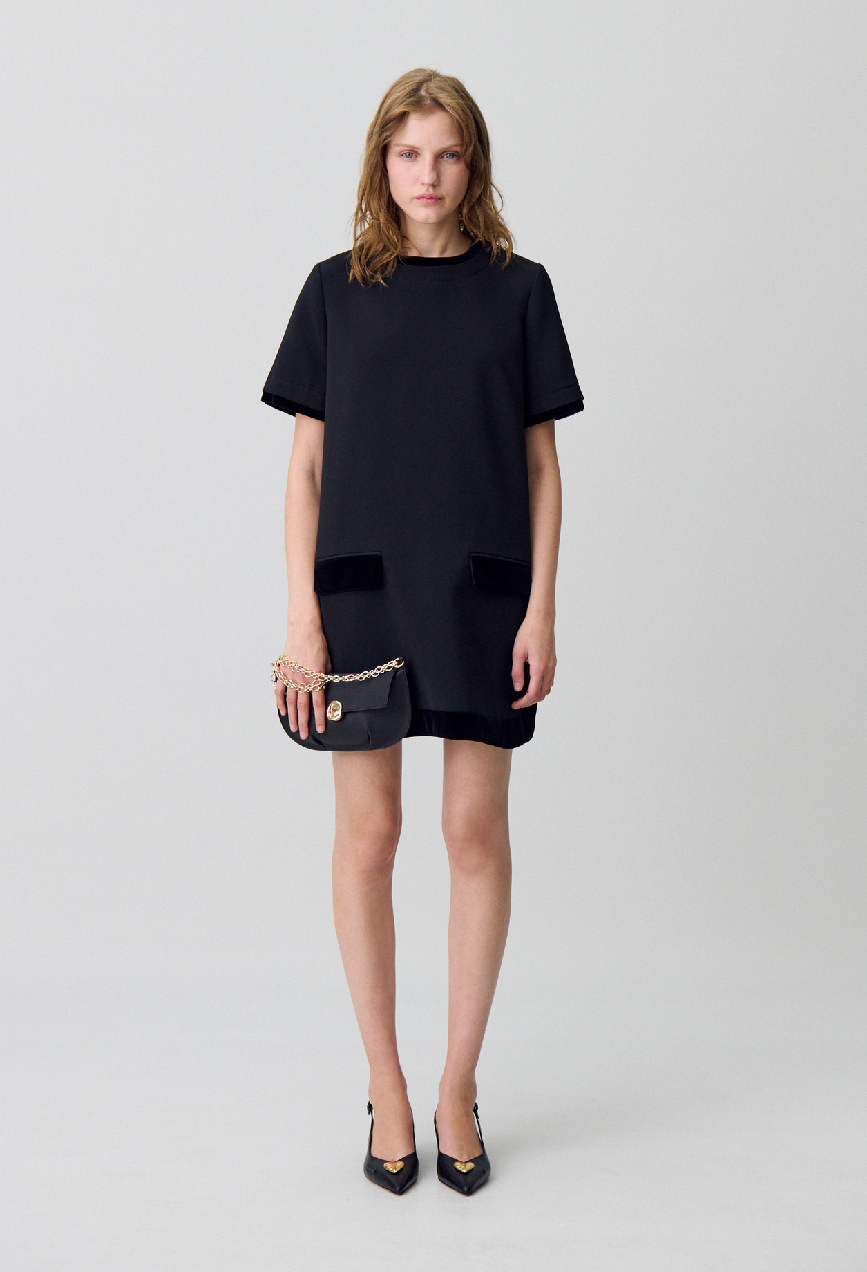 Robe courte velours - Femme - Noir - Claudie Pierlot