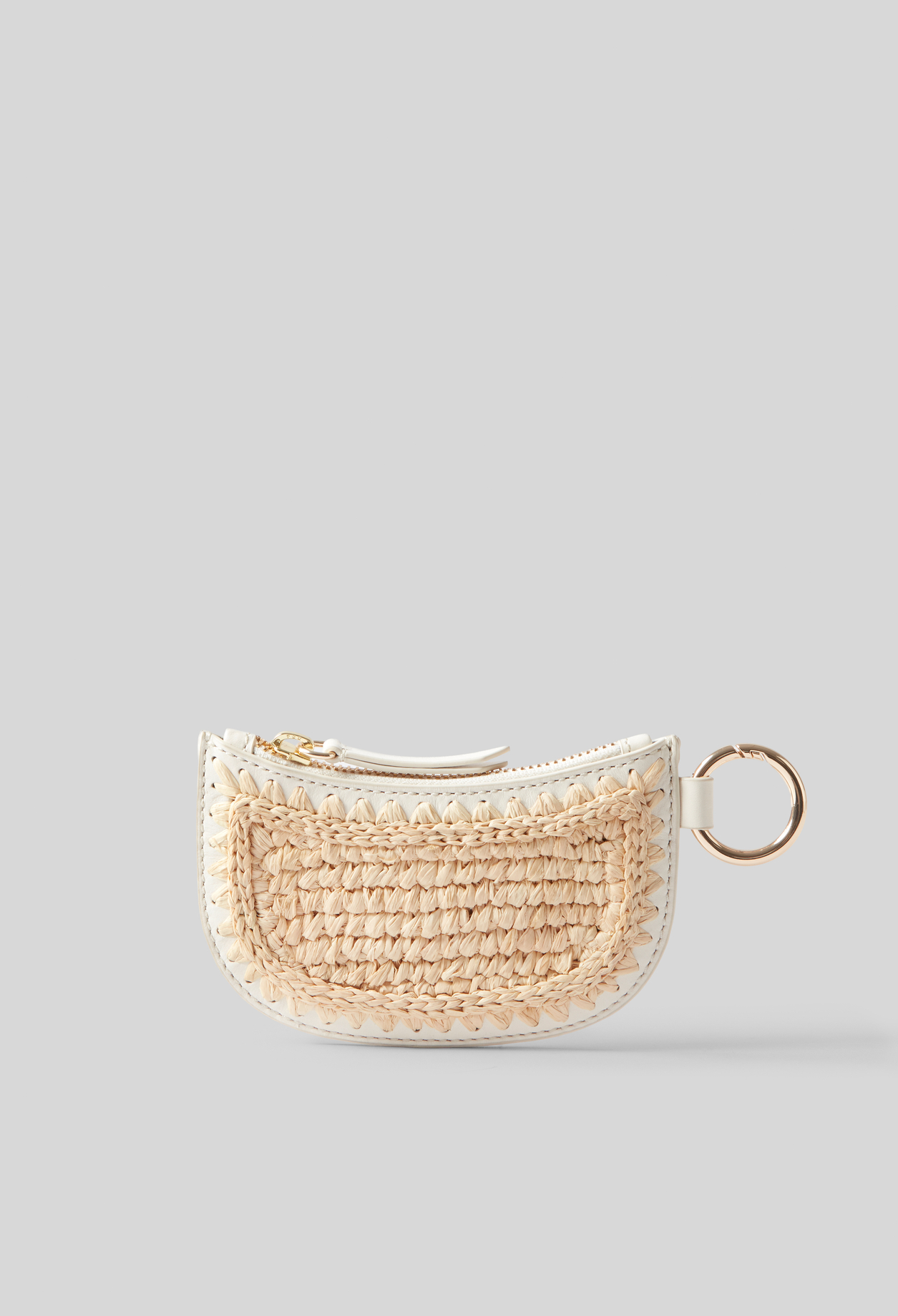 Porte monnaie raphia - Femme - Ecru - Taille Unique - Claudie Pierlot