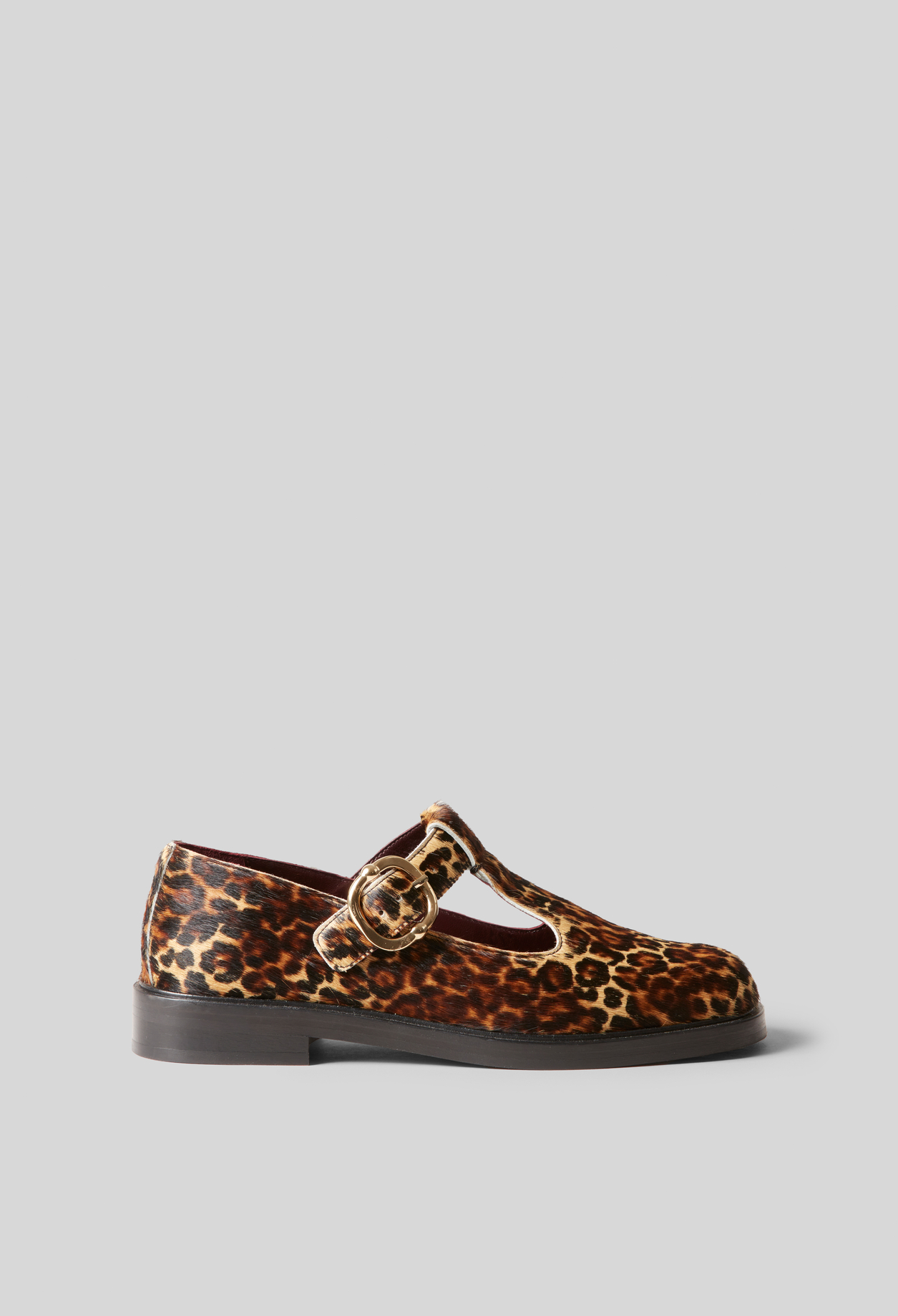 Claudie - Babies cuir léopard - Multico - Taille 41 - Pour Femme