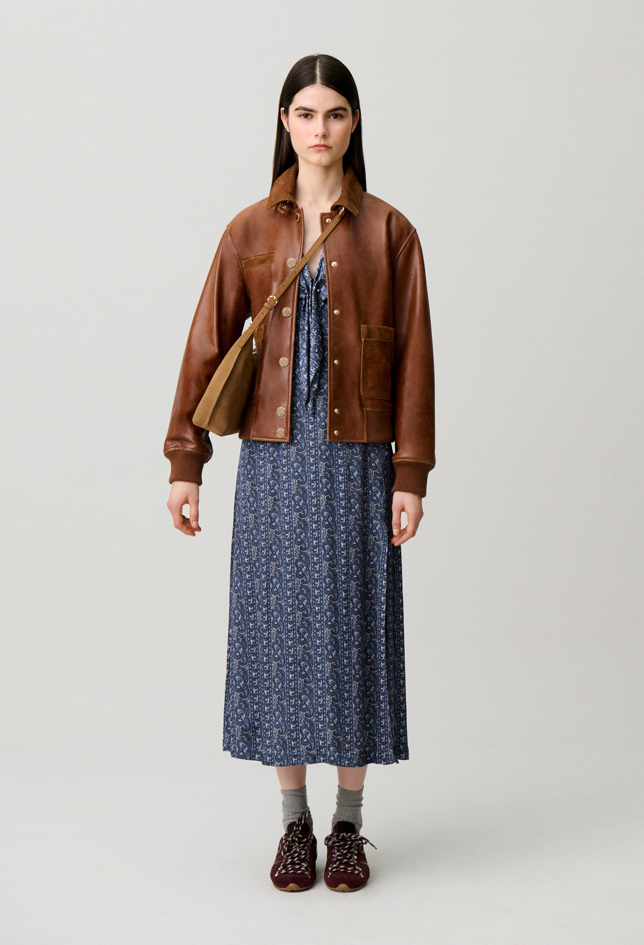 Claudie - Robe fluide imprimée - Print Fonce - Taille 44 - Pour Femme