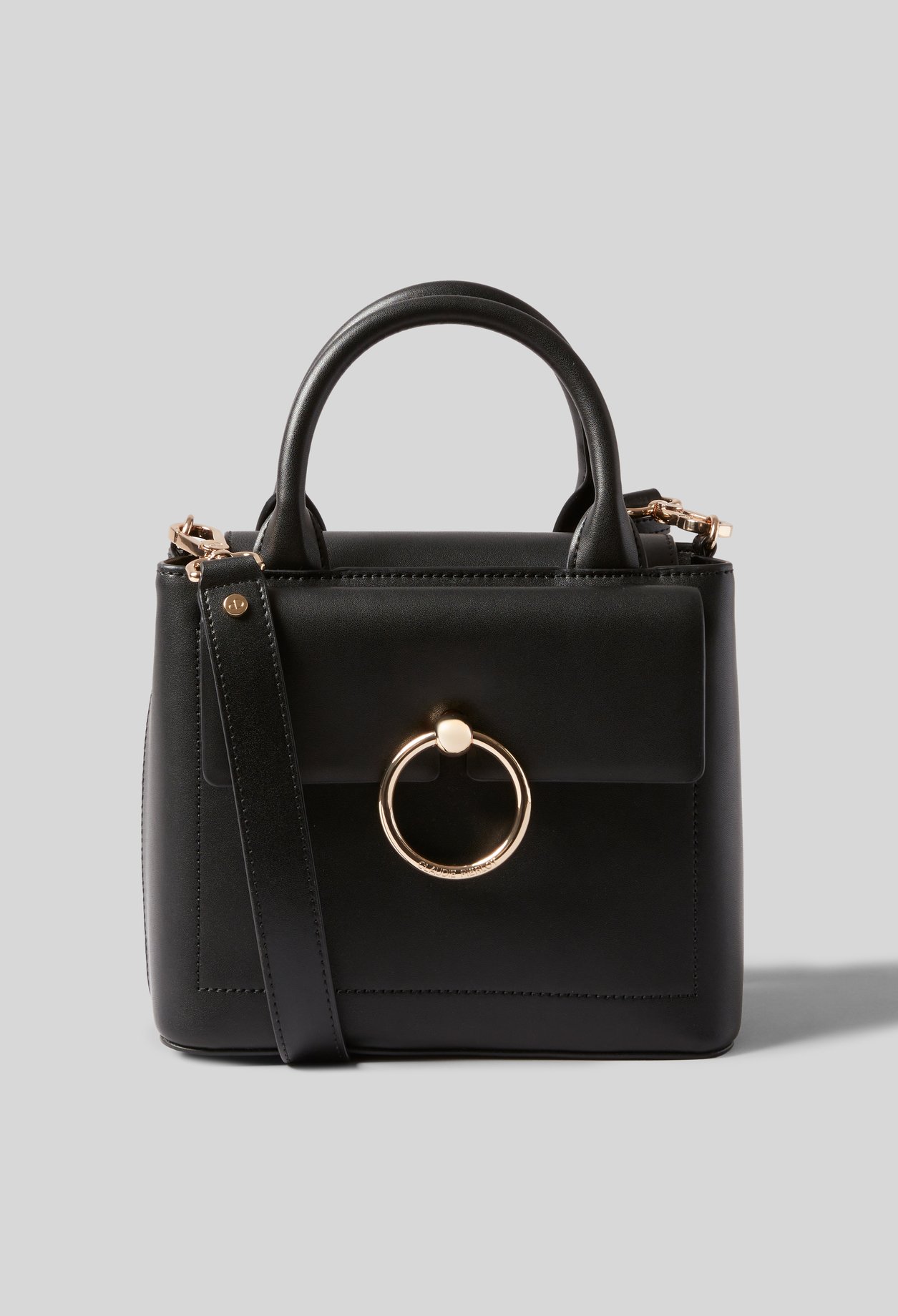 Sac Anouck cuir noir - Claudie Pierlot - Modalova