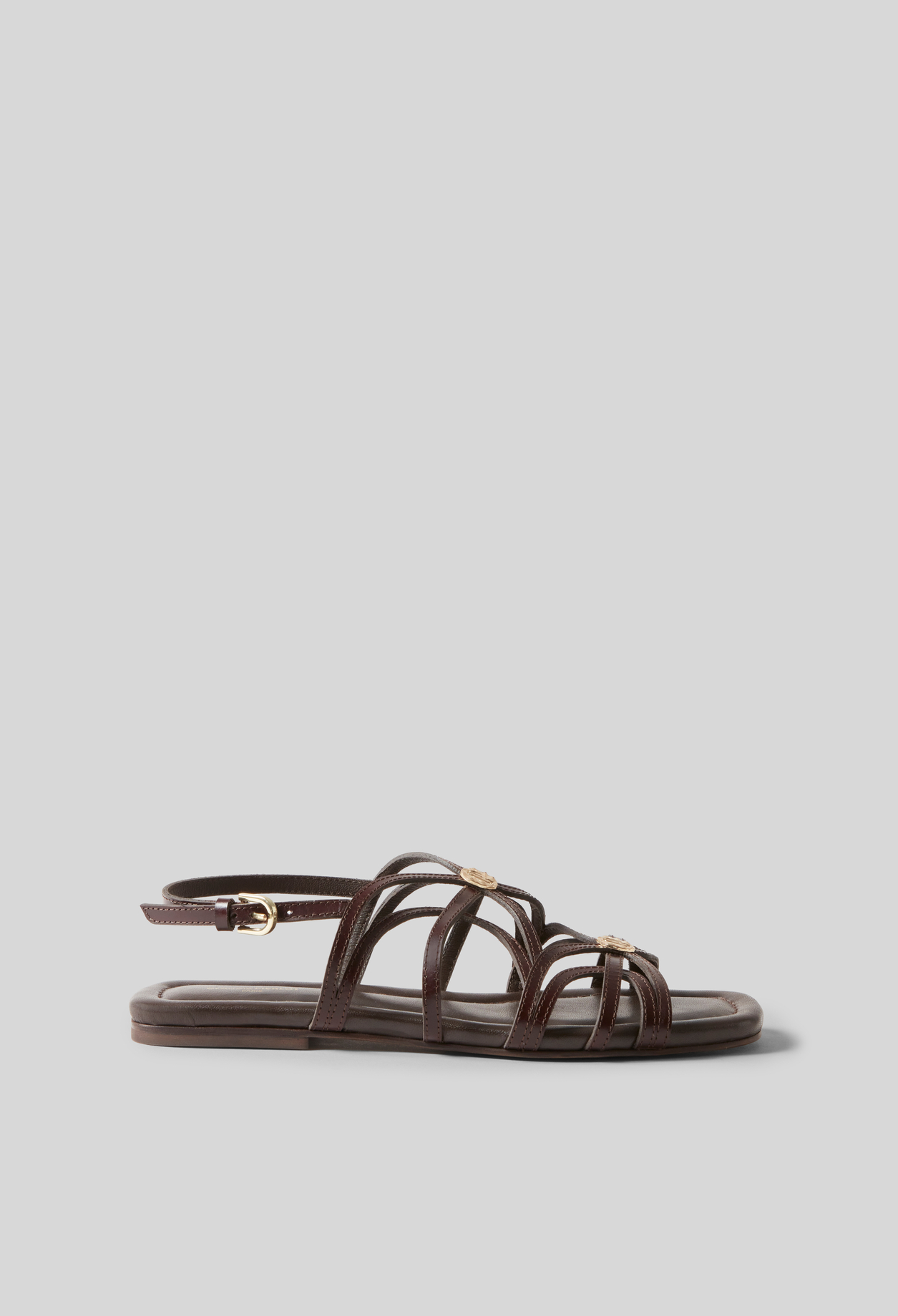 Sandales médaillons - Femme - Chocolat - Taille 37 - Claudie Pierlot