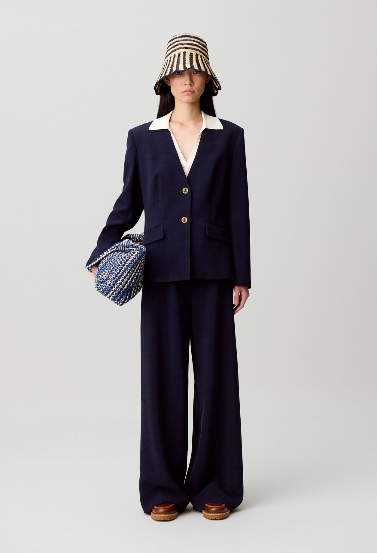 Veste tailleur cintrée - Femme - Marine - Taille 40 - Claudie Pierlot
