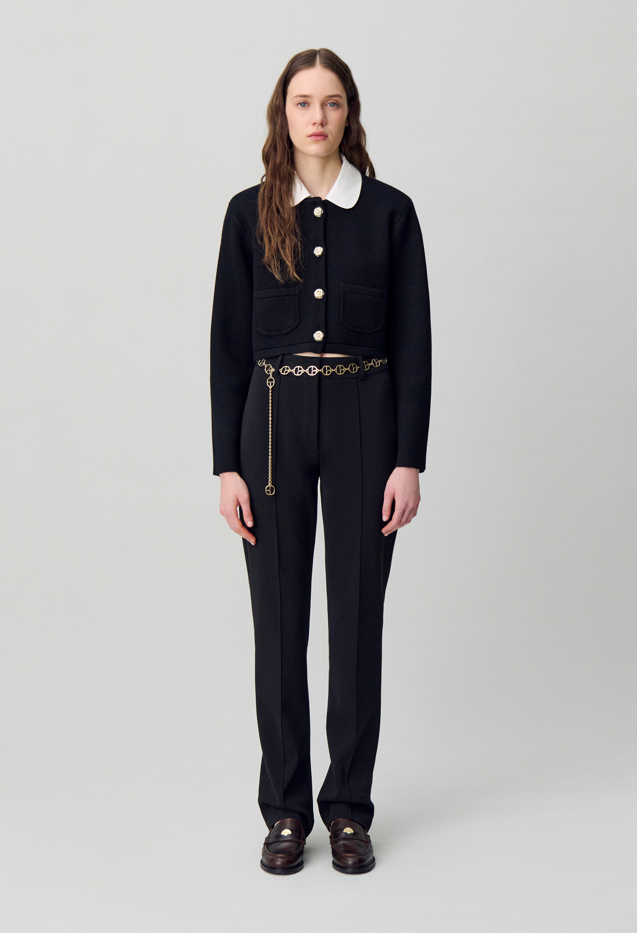 Pantalon cigarette - Femme - Noir - Claudie Pierlot