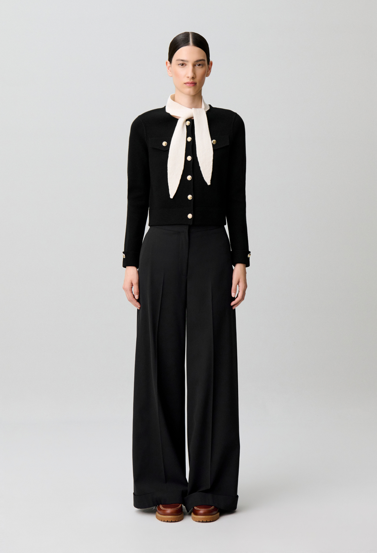 Claudie - Pantalon droit de tailleur - Noir - Taille 36 - Pour Femme