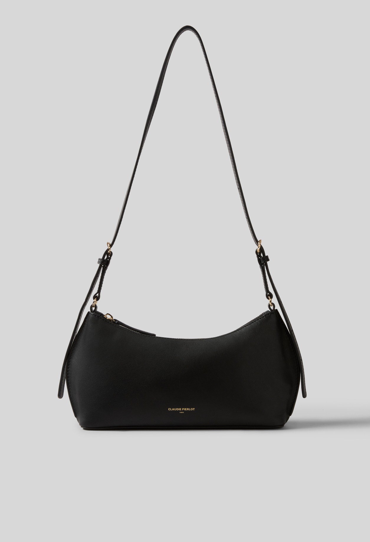 Claudie - Sac Azur cuir lisse noir - Noir - Taille Unique - Pour Femme