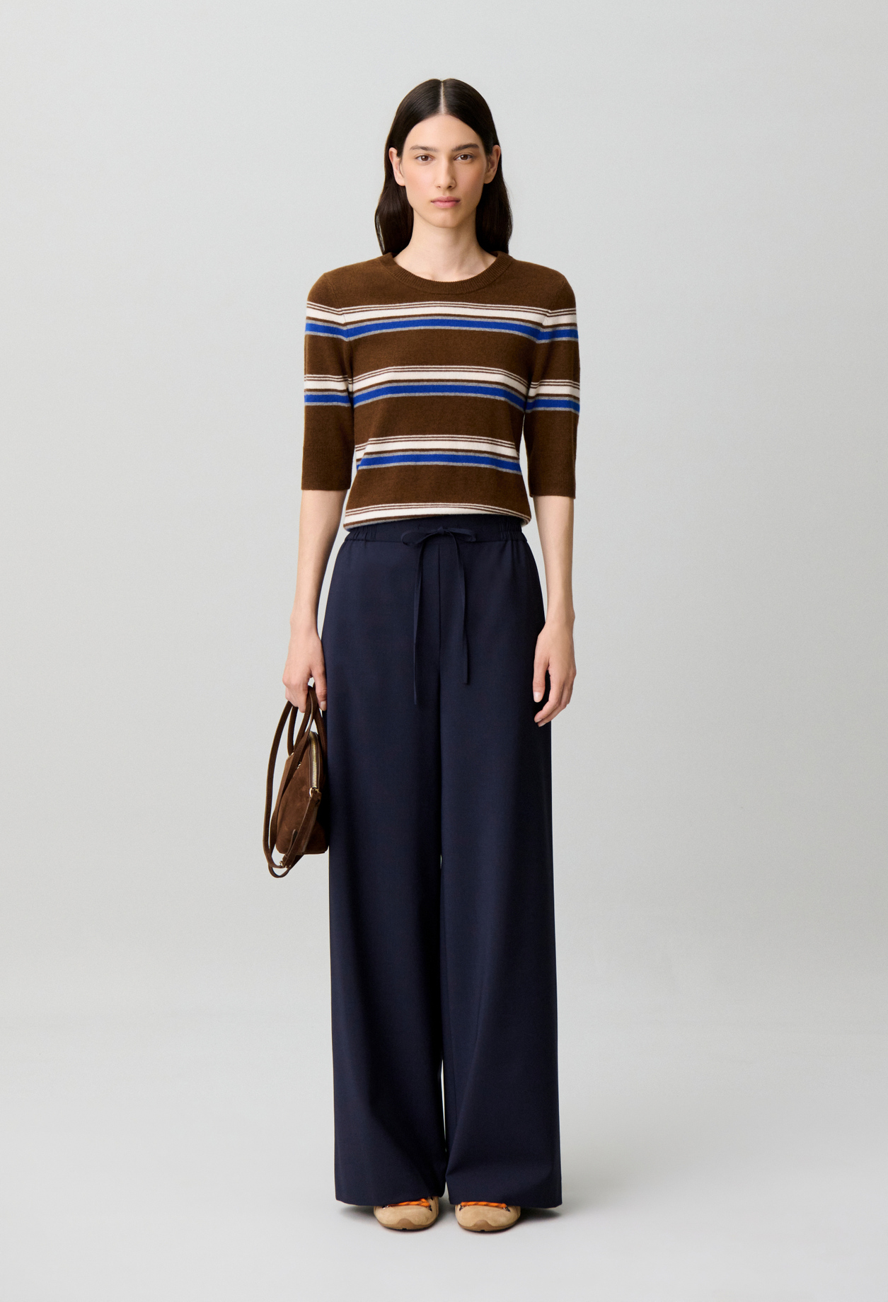 Pantalon large ficelle