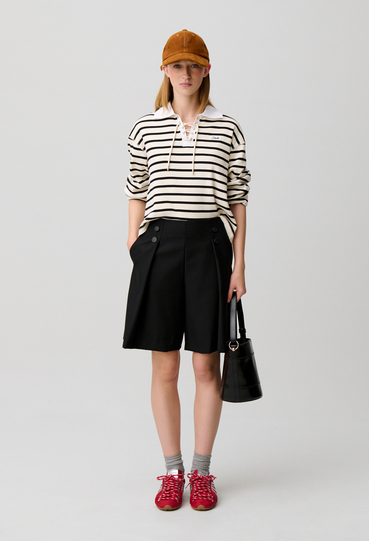 T-shirt marinière - Femme - Bicolore - Taille M - Claudie Pierlot