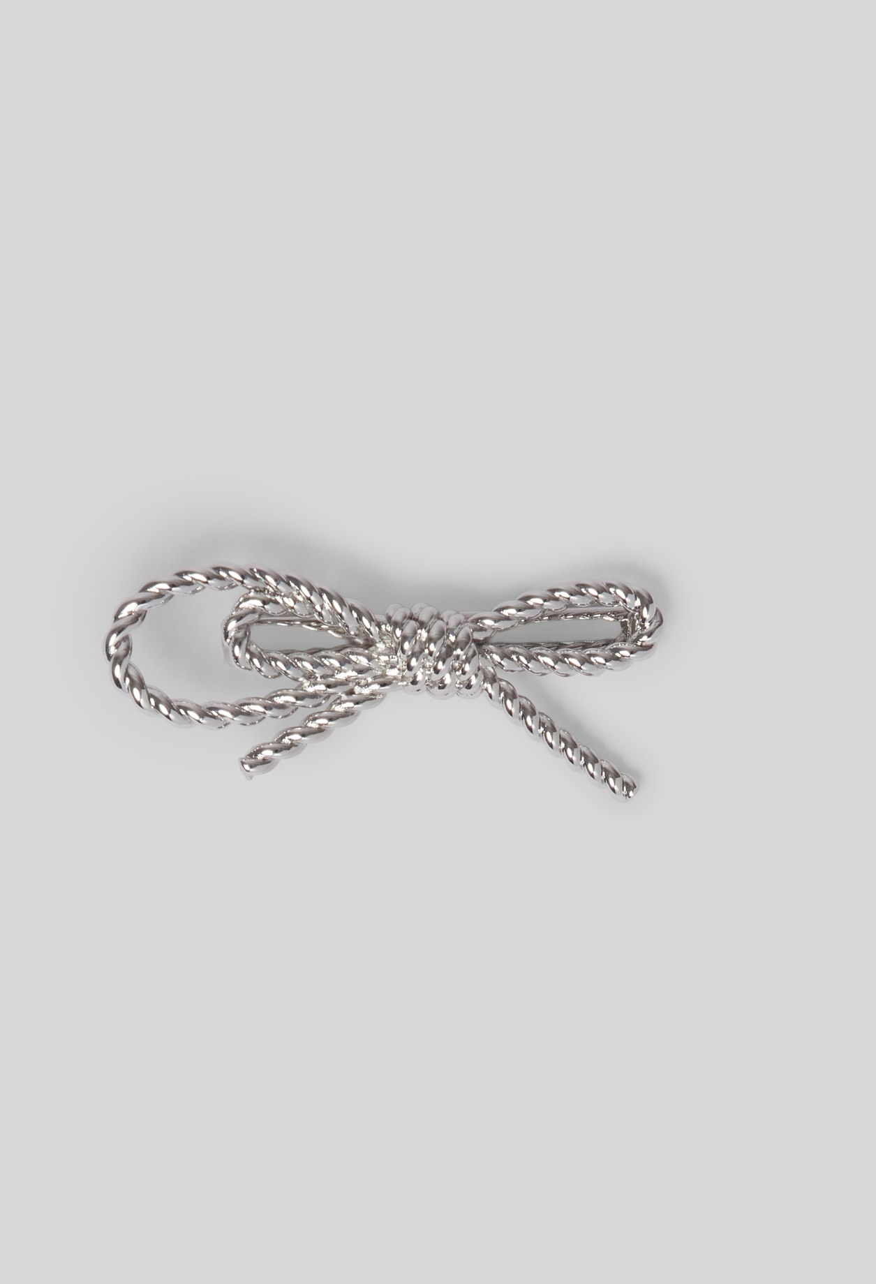 Barrette nœud torsadé - Femme - Silver - Taille Unique - Claudie Pierlot