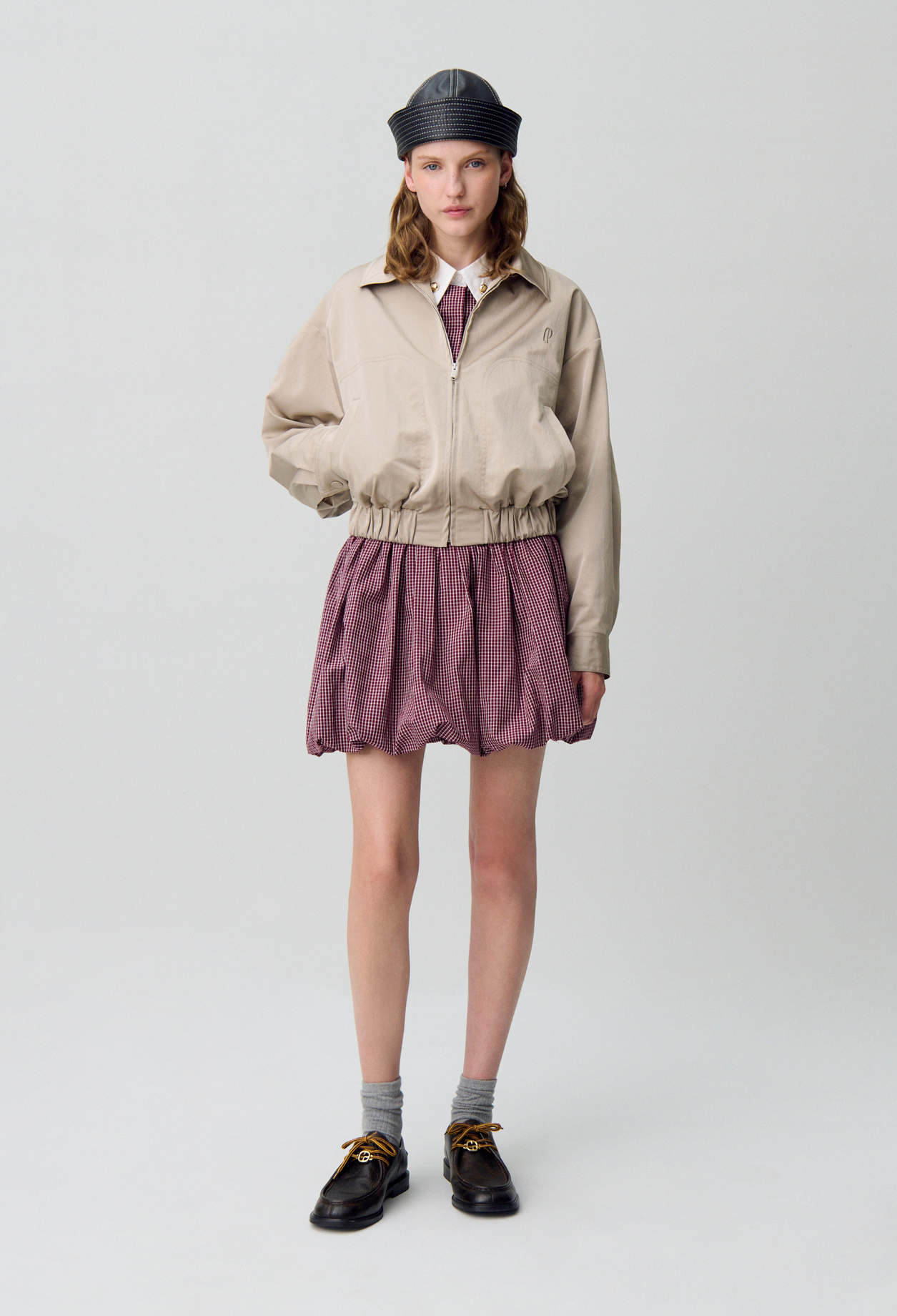 Blouson oversize zippé