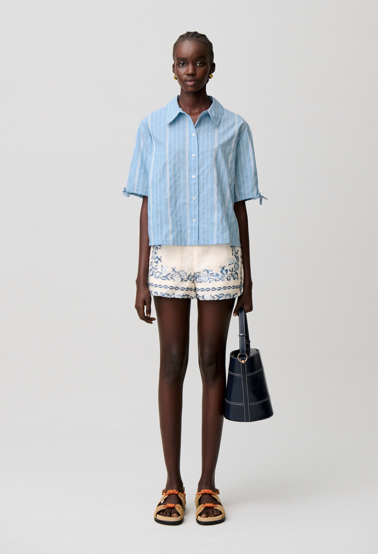 Chemise rayée Claudine - Femme - Bicolore - Taille 36 - Claudie Pierlot