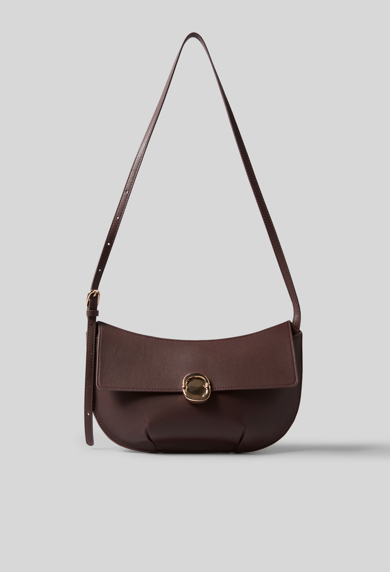 Claudie - Sac cuir - Lie De Vin - Taille Unique - Pour Femme