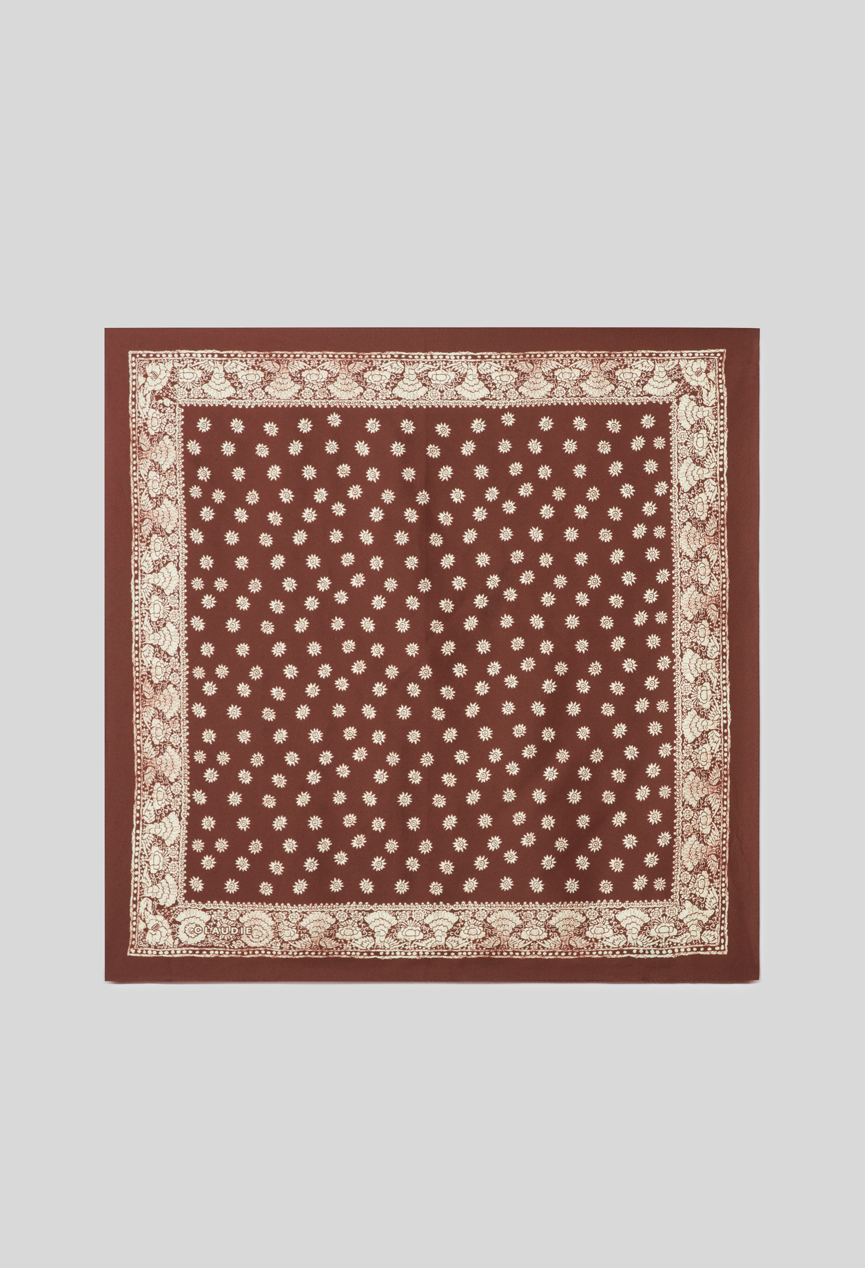 Foulard carré imprimé - Femme - Marron - Taille Unique - Claudie Pierlot
