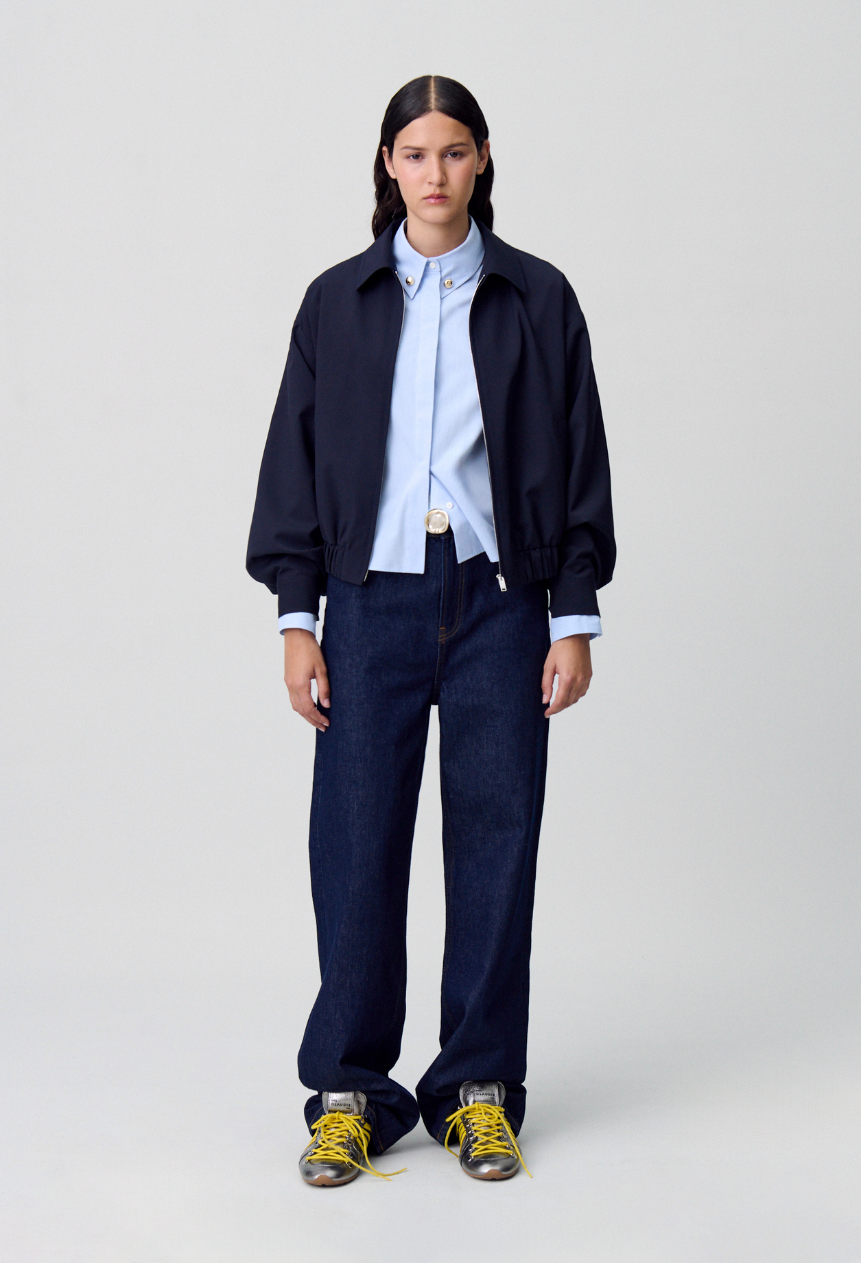 Claudie - Chemise coupe boxy - Ciel - Taille 42 - Pour Femme