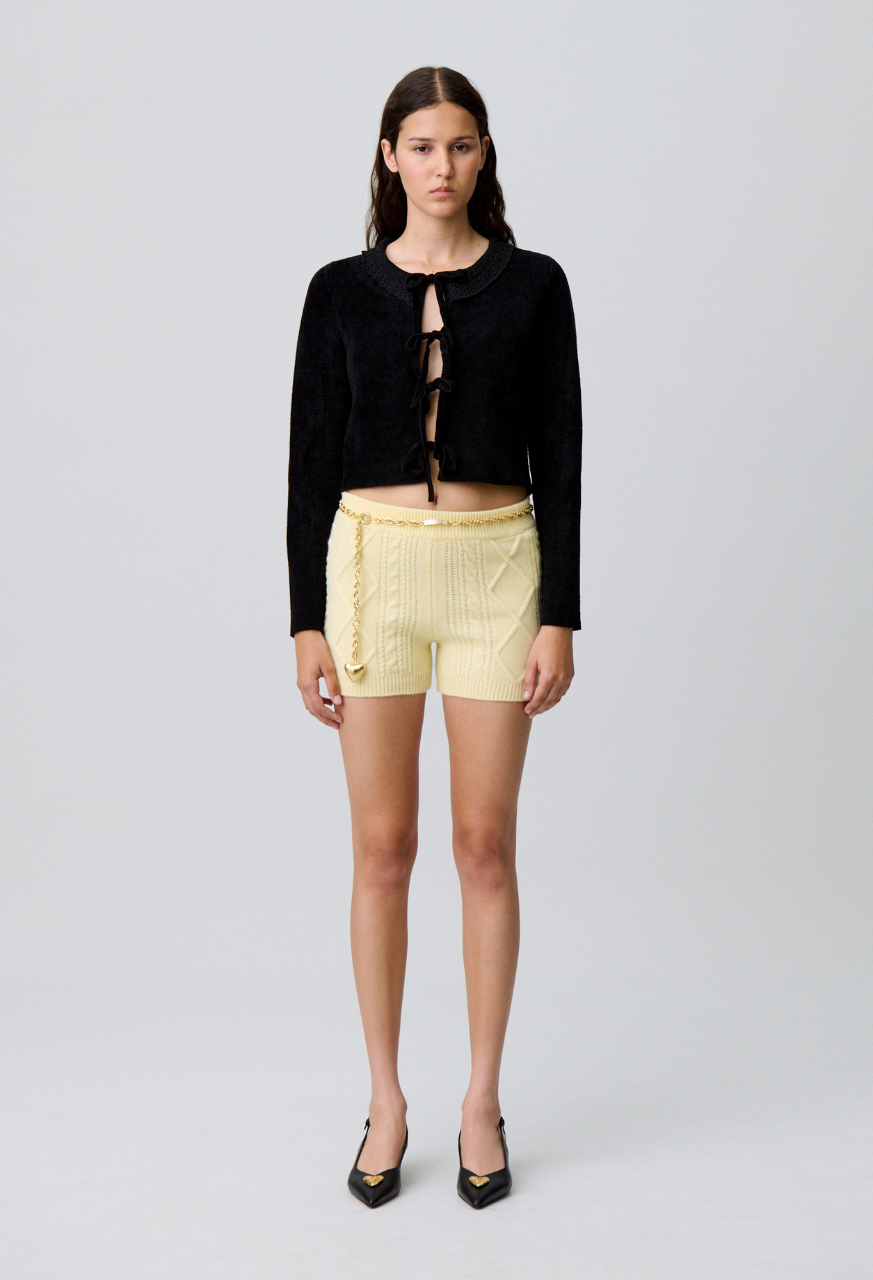 Claudie - Cardigan maille velours - Noir - Taille 1 - Pour Femme