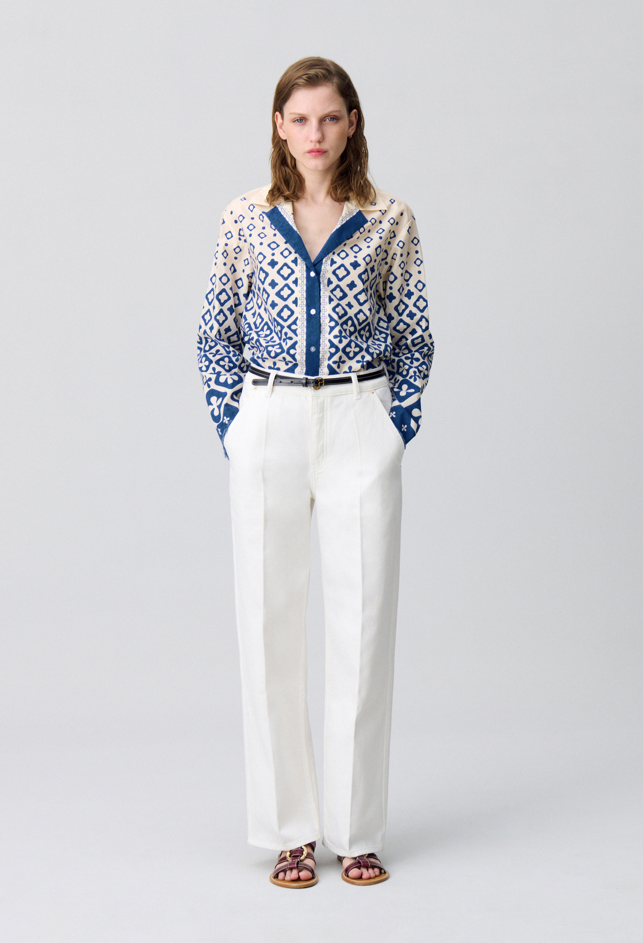 Chemise fluide imprimée - Claudie Pierlot - Modalova