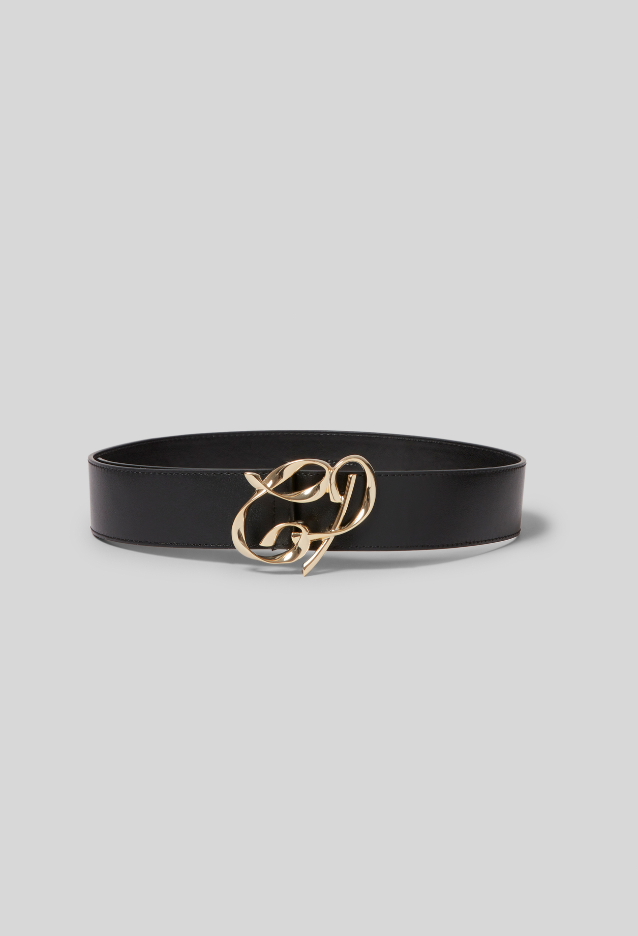 Claudie - Ceinture boucle dorée CP - Noir - Taille 2 - Pour Femme