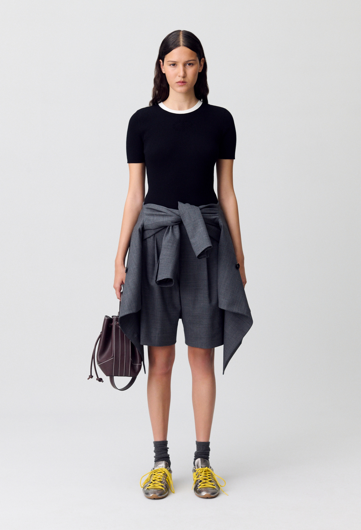 T-shirt maille fine - Femme - Noir - Taille 2 - Claudie Pierlot