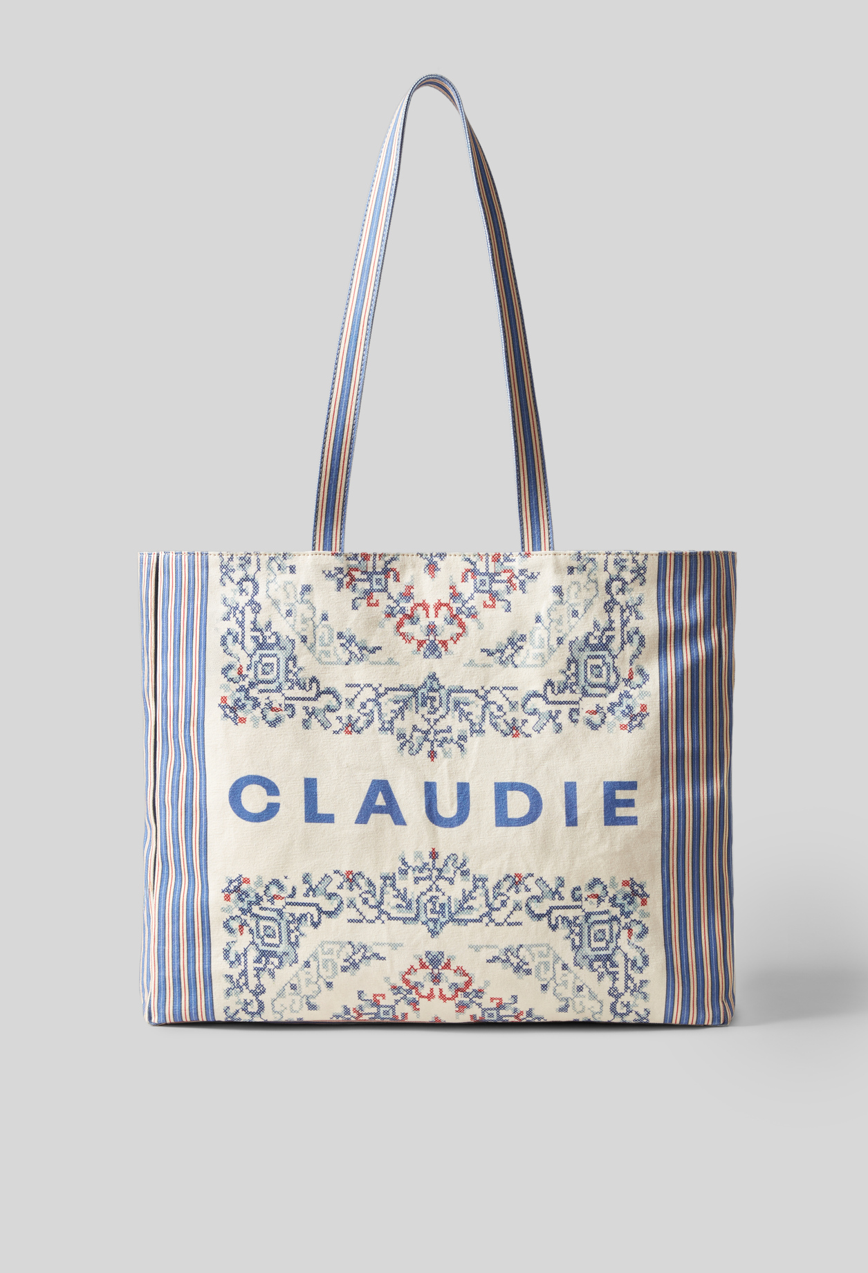 Tote bag coton - Femme - Bicolore - Taille Unique - Claudie Pierlot
